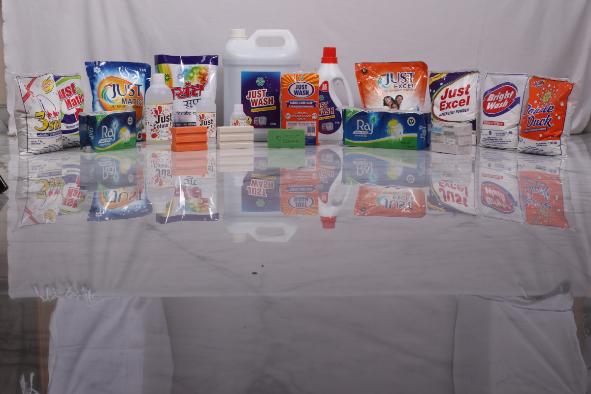 All types of cloth washing products